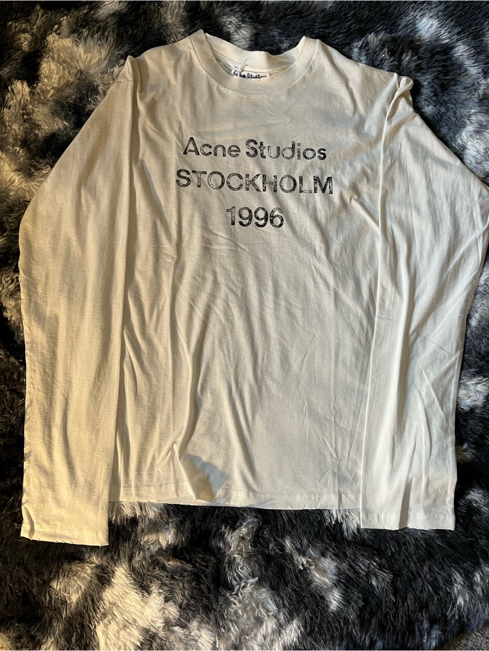 Acne Studios Long-Sleeve Tee with 'Stockholm 1996' Print